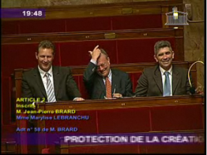 photo Numerama.com Tardy (UMP), Vanneste (UMP), Dionis (NC)