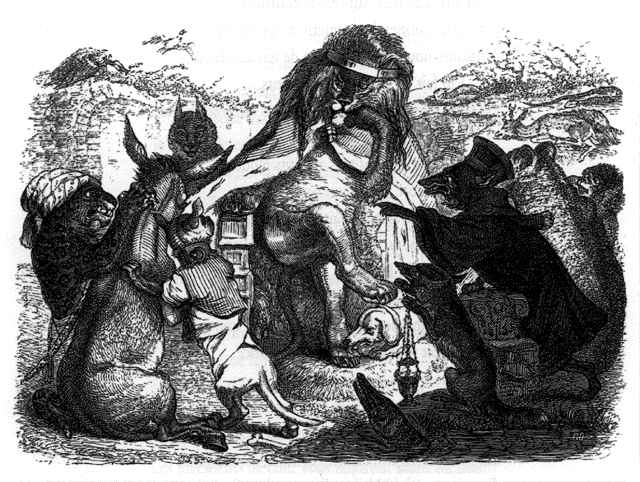 _illustrations_fables_de_la_Fontaine_par_Grandville_-_les_animaux_malades_de_la_peste
